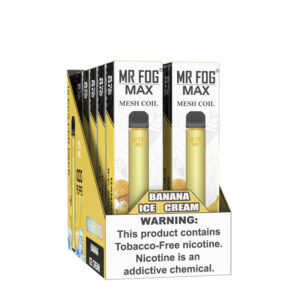 Banana Ice Cream - Mr Fog Max 1000 Puffs - 10 Packs
